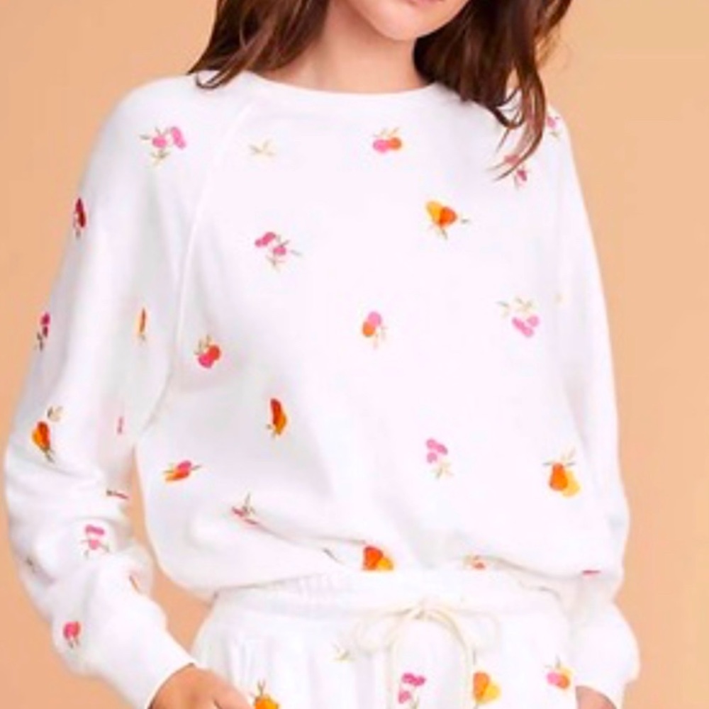 In Search Of - Lou & Grey Fruit Salad crew neck sweatshirt Size Large 🍎 🍒